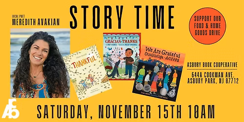 Story Time with Local Poet Meredith Avakian