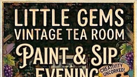 Paint and sip craft session
