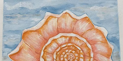 Conch Shell Paint & Sip