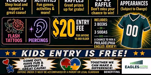 One Misson, Many Wings 2027 Eagles Autism Challenge Fundraiser at Panico\u2019s