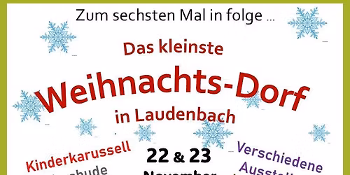 Das kleinste Weihnachts-Dorf in Laudenbach 