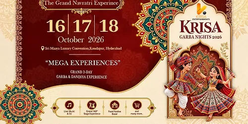 Krisa Garba Nights - THE Grand Navratri Experience Hyderabad