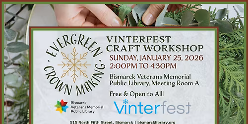 Vinterfest Evergreen Crown Making Craft Workshop