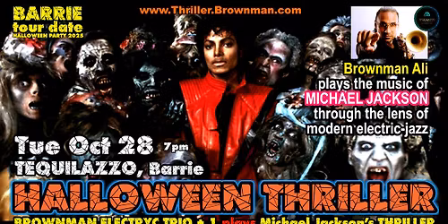 HALLOWEEN THRILLER (Barrie) - MJ as electric-jazz on tour, 7pm, $20\/$25
