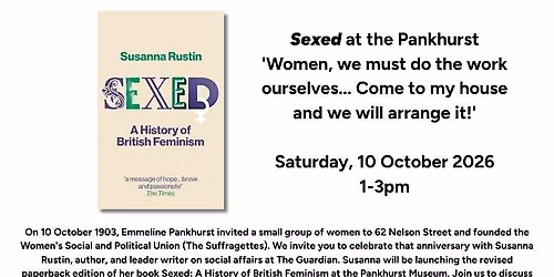 Sexed - Book Launch at the Pankhurst