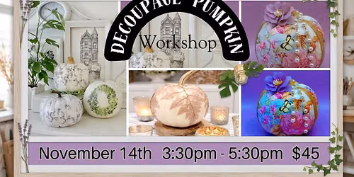 Decoupage Pumpkin Workshop