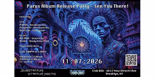 Parus Album Release Party - See You There!