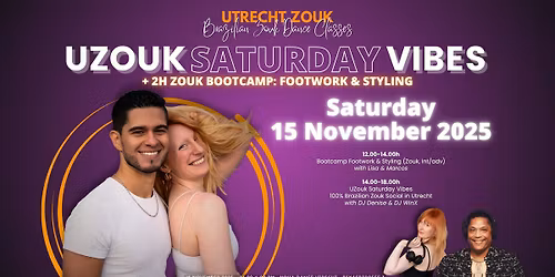 UZouk Saturday Vibes Social +2h Bootcamp Footwork & Styling \u201cMarcos\u2019 Style\u201d