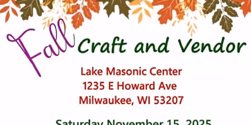 Fall Craft and Vendor Fair