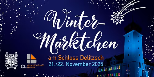 Winter-M\u00e4rktchen am Schloss Delitzsch