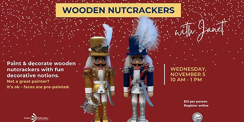 Wooden Nutcrackers with Janet