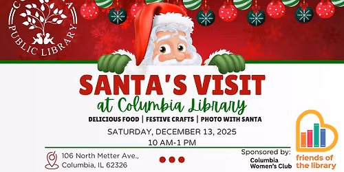 Santa's Visit at Columbia Library (Family)