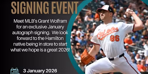 Grant Wolfram Signing Event at The Cardboard Mecca