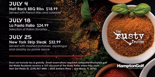 Saturday Chef's Table