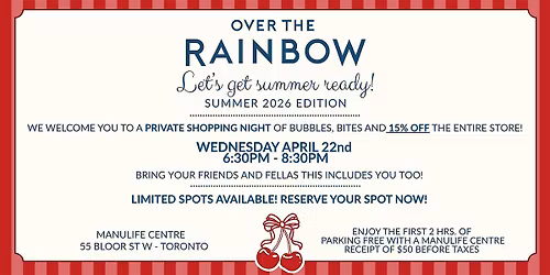 Over the Rainbow: Summer 2026 Sip & Shop