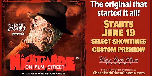 Cinematic Chaos At The Chase Presents A Nightmare On Elm Street