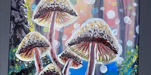 DK Effect Spring Mushroom Painting