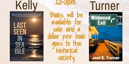 Book Signing Event: Jersey Shore Crime Fiction with Jane Kelly and Joel E. Turner