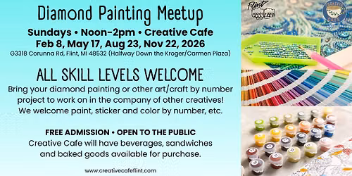 Diamond Painting Meetup at Creative Cafe