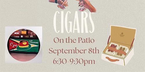 Whiskey Wine and Cigars on the Patio