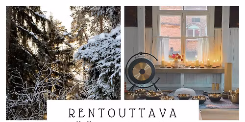 Rentouttava \u00e4\u00e4nimatka\ud83d\udd6f\ufe0fTampereella Niemenrannassa ti 16.12.2025, 19.15-20.30 