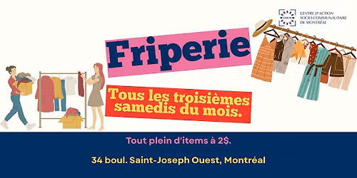 Friperie - Tous les troisi\u00e8mes samedis du mois