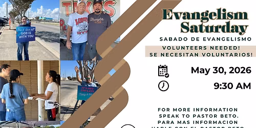 Evangelism Saturday \/ Sabado de Evangelismo