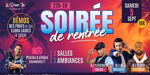 Soir\u00e9e de rentr\u00e9e au Danc'In avec D\u00e9mos !