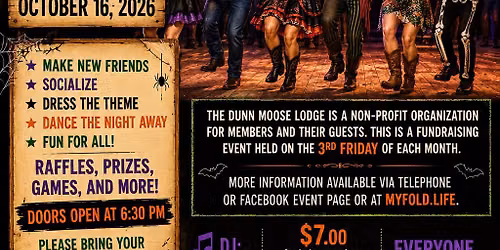 3rd Friday Dance - October 16 2026 - Hoodwinked