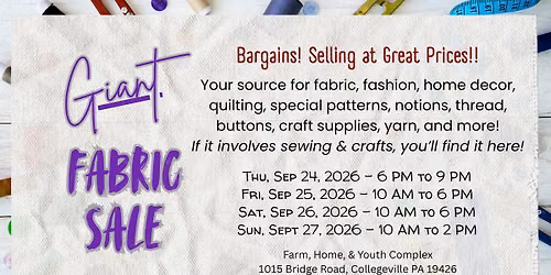Giant Fabric Sale