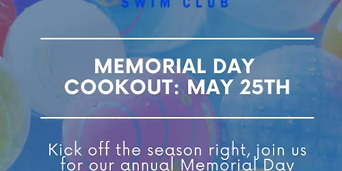 Memorial Day Cookout!