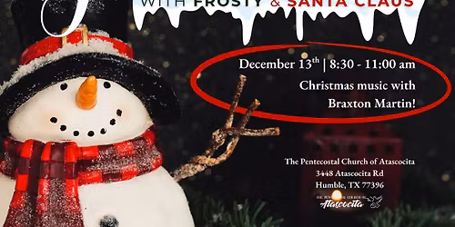 Pancake breakfast with Frosty and Santa