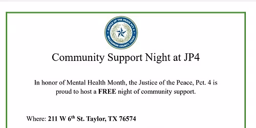 Community Support Night at JP4