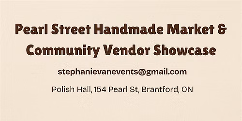 Pearl Street Handmade Market & Community Vendor Showcase