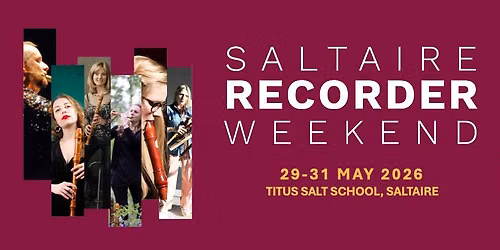 Saltaire Recorder Weekend 2026