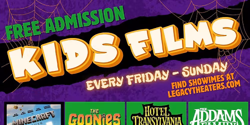 FREE Kids Movies at Cinema Camp Landing - CHECK website for SHOWTIMES