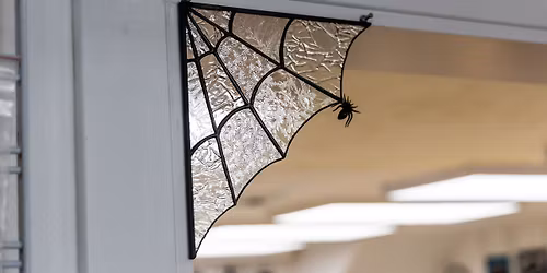 *SEASONAL* Stained Glass Spider Web Corners!