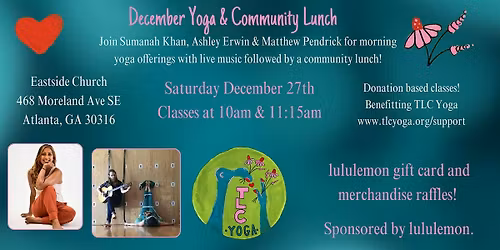 December Yoga & Community Lunch - a TLC Yoga Fundraiser!