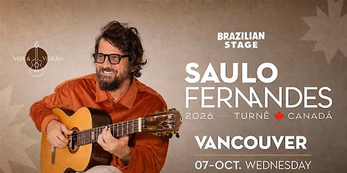 SAULO FERNANDES - VANCOUVER, Canad\u00e1  -  Outubro 2026