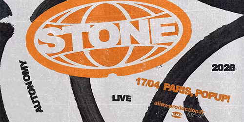STONE \u2022 Paris - PopUp! \u2022 Vendredi 17 avril 2026
