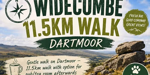 11.5km Widecombe, Dartmoor hike