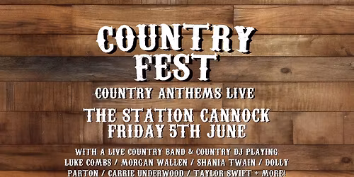 Country Fest - Country Anthems Live (Cannock)