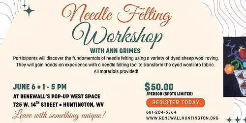 Needle Felting Workshop with Ann Grimes