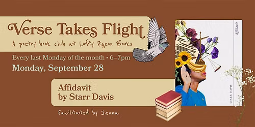 Verse Takes Flight: A Poetry Book Club at Lofty Pigeon Books