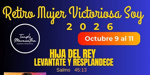 Retiro Mujer Victoriosa Soy 2026