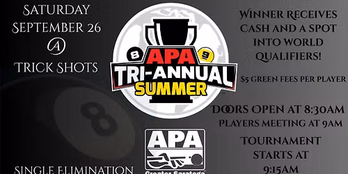 Summer Session 8-Ball Tri-Annuals