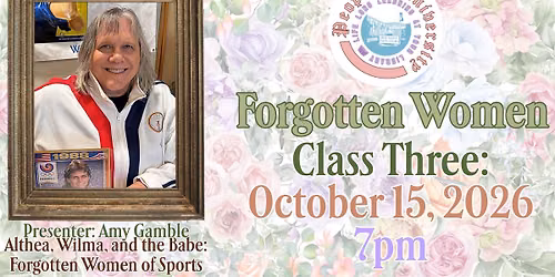 People's University, Forgotten Women, Class 3: Althea, Wilma, and the Babe: Forgotten Women of Sport