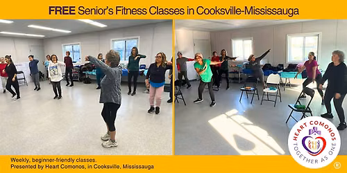 FREE Seniors Fitness Classes in Cooksville, Mississauga