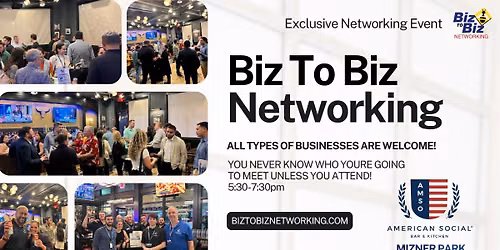 Biz To Biz Networking At American Social Boca Raton