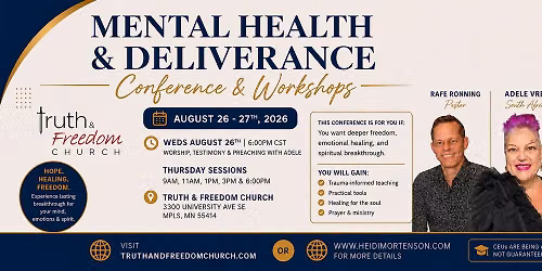 Mental Health & Deliverance Conference & Workshops